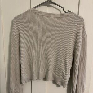 lululemon athletica Ribbed Crew Neck Sweater - Light Gray